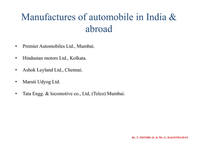 Me6602 Automobile Engineering Unit 1 Vehicle Structure And Engines Me6602 Automobile Engineering Unit 1 Vehicle Structure And Engines