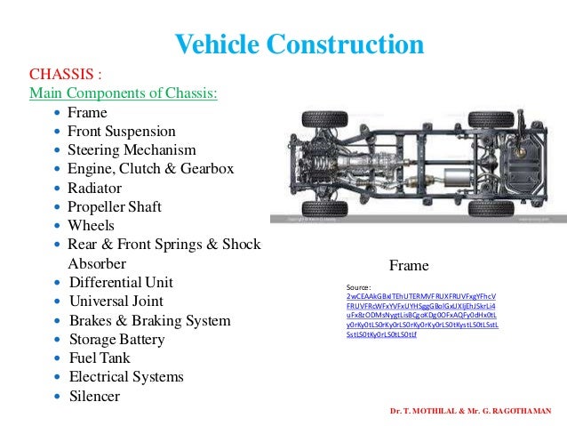 ME6602 - AUTOMOBILE ENGINEERING - UNIT 1- VEHICLE STRUCTURE AND ENGIN…