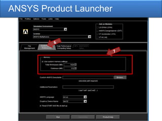 ANSYS Product Launcher
 