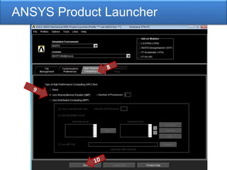ANSYS Product Launcher
 