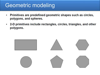 Geometric modeling
 