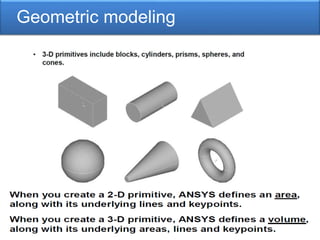 Geometric modeling
 