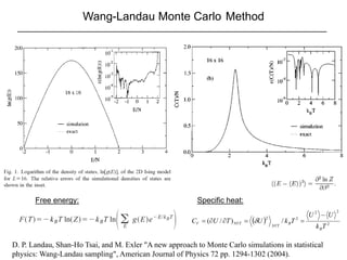 Lecture: Ensembles and free energy in Monte Carlo simulations | PDF