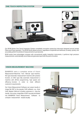 Measurement and metrology products guide - Banbros engineering | PDF