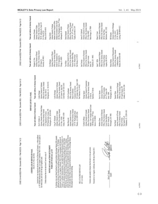 CASE0:14-md-02522-PAMDocument393-1Filed04/22/15Page7of13CASE0:14-md-02522-PAMDocument393-1Filed04/22/15Page8of13CASE0:14-md-02522-PAMDocument393-1Filed04/22/15Page9of13
C-3
MEALEY’S Data Privacy Law Report Vol. 1, #1 May 2015
 