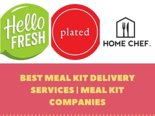 BEST MEAL KIT DELIVERY SERVICES   | MEAL KIT COMPANIES