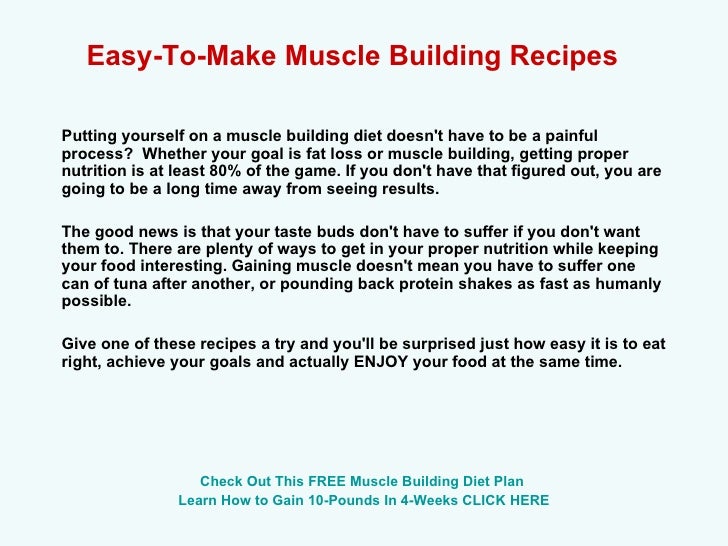 meal plan for weight loss and muscle gain