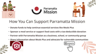 Meals and Essentials Support by Parramatta Mission | PPTX