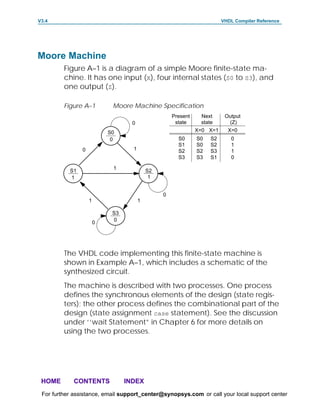 Simple Moore Machine Example Mealy machine | PDF