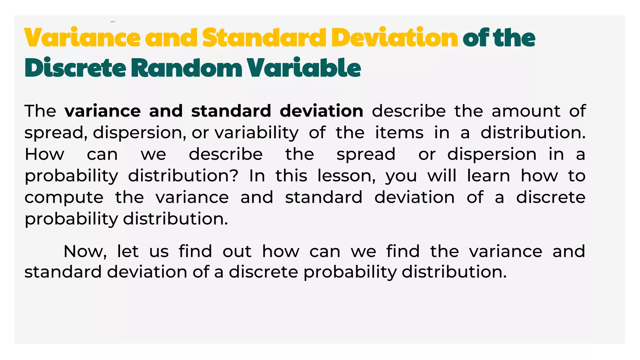Mean and Variance of Discrete Random Variable.pptx