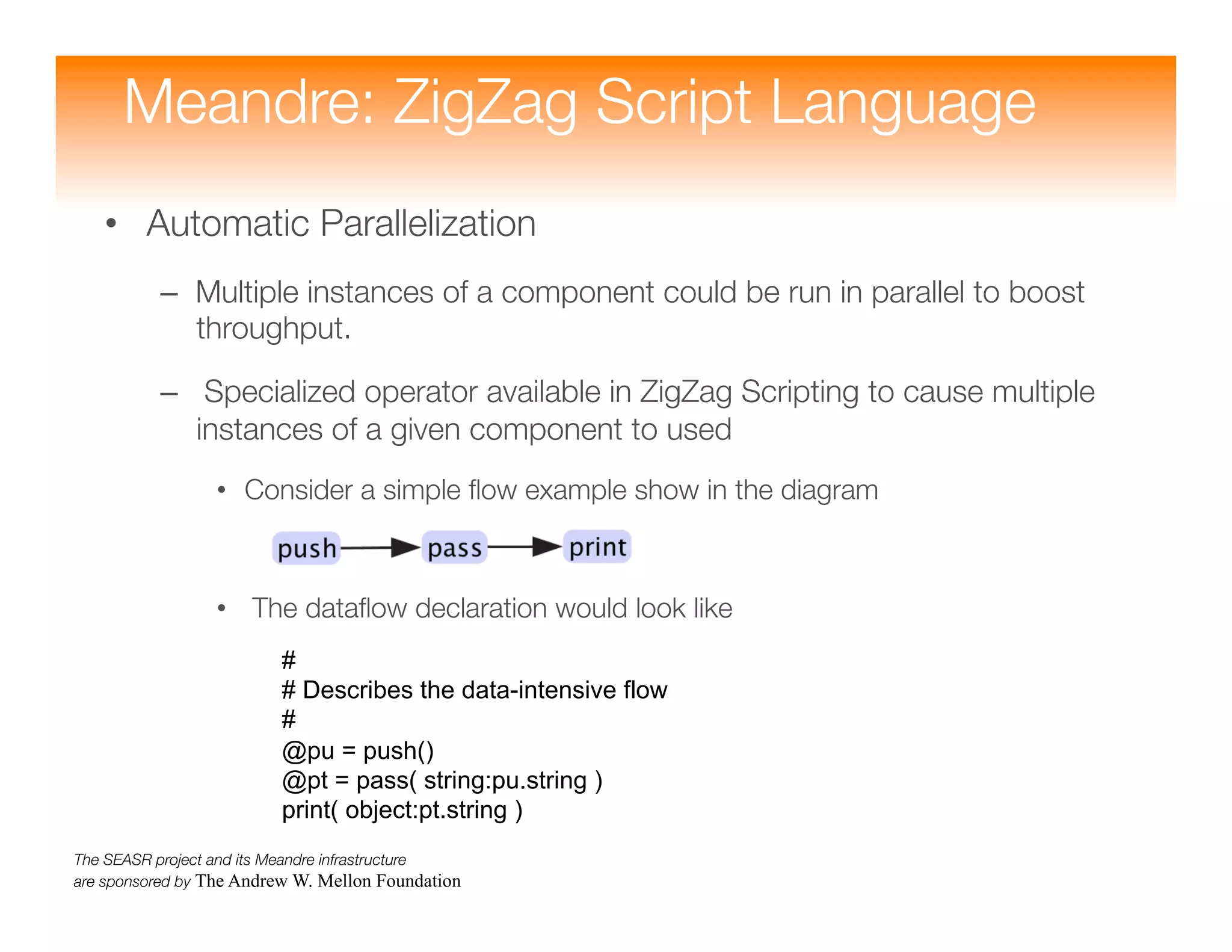 Meandre: Semantic-Driven Data-Intensive Flows in the Clouds