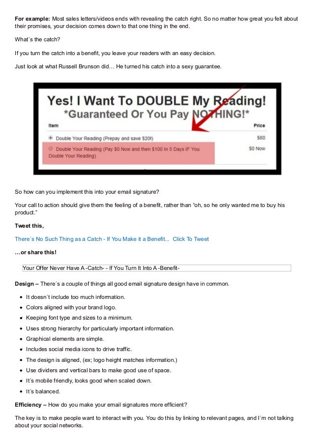 how to have a good signature