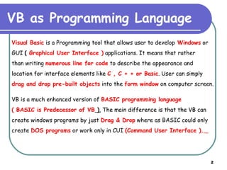 Meaning Of VB | PPT