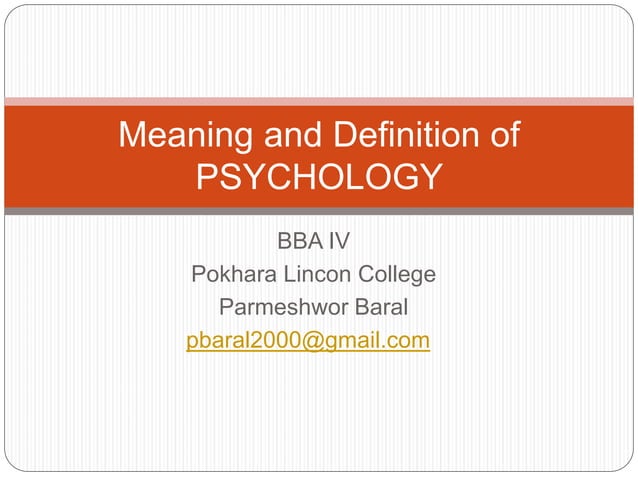 PSYCHOLOGY DEFINITION MEANING visual data 7