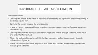 Meaning and Importance of Art Appreciation.pptx