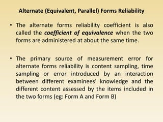 Meaning and Methods of Estimating Reliability of Test.pptx