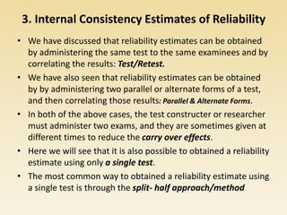 Meaning and Methods of Estimating Reliability of Test.pptx