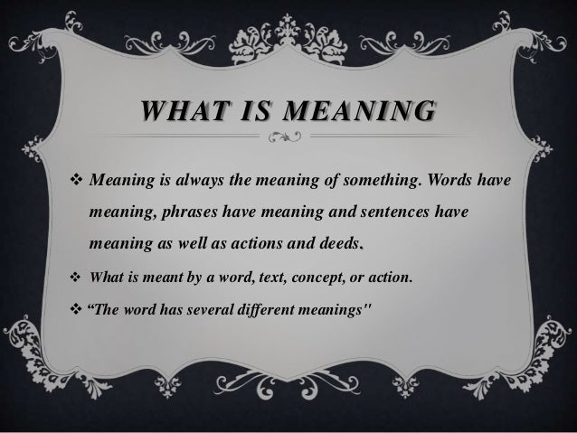 Meaning, context ,co text 2