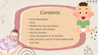 Meaning & definition of early stimulation, stimulating the senses and ...