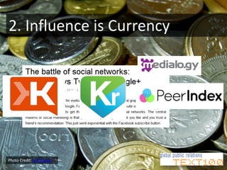 2. Influence is Currency




Photo Credit: Jeff Hester
 