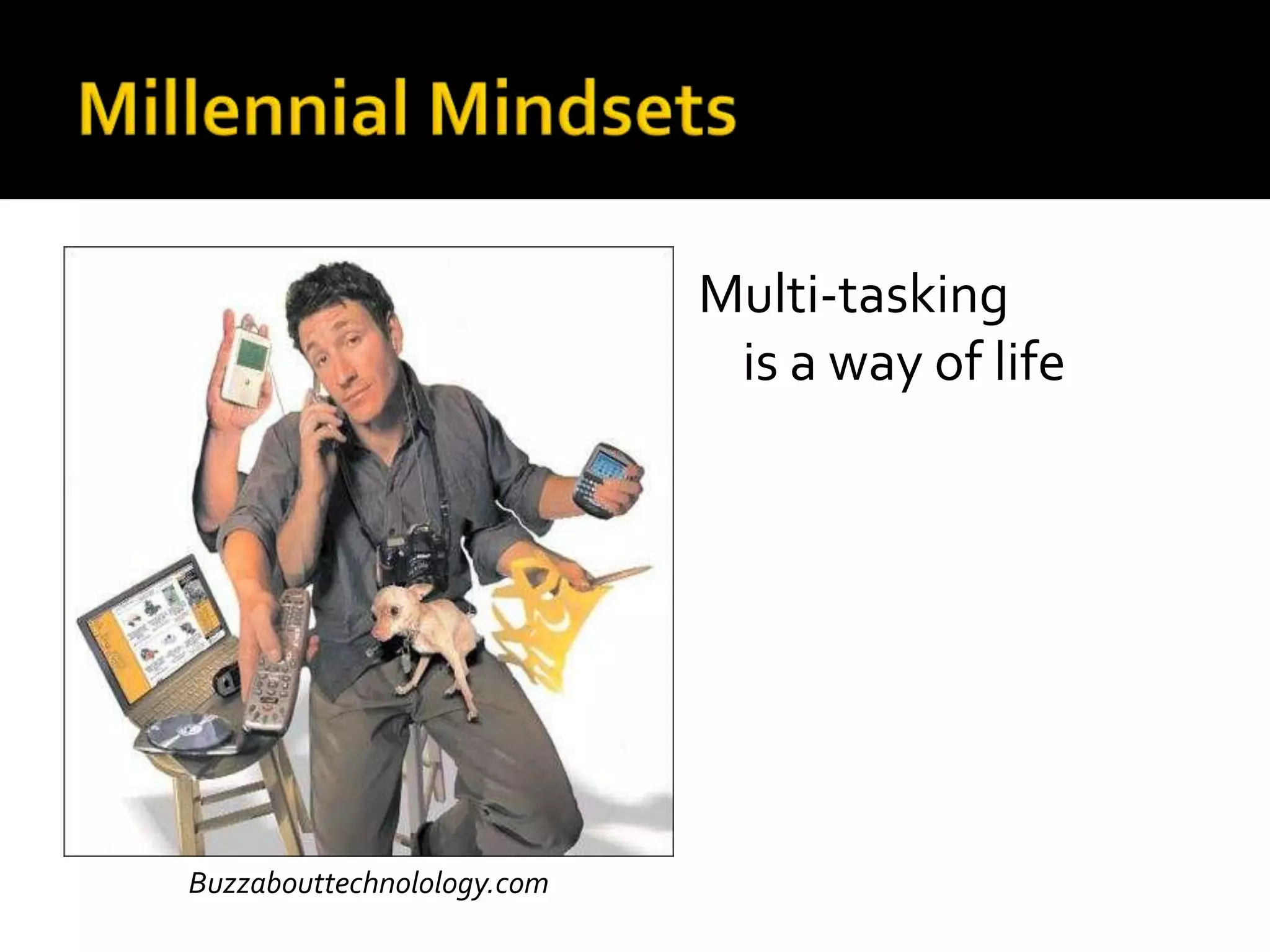 Multi-tasking
                             is a way of life




Buzzabouttechnolology.com
 