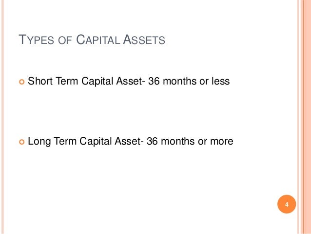 Meaning Of Capital Asset Types Of Capital Assets And Meaning Of Tran
