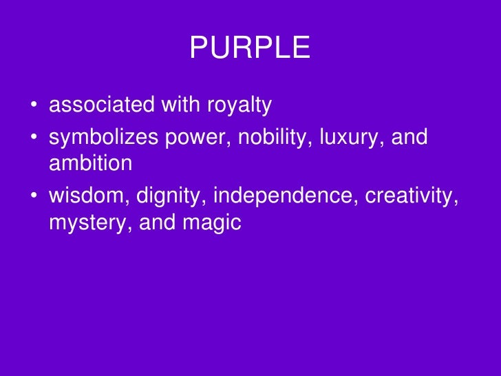 Image result for what does purple represent
