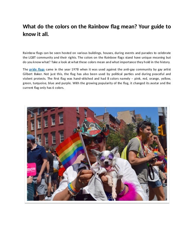 what do the colors on the rainbow flag mean your guide to know it al