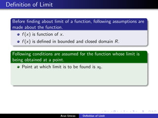Limit Function Epsilon Method epsilon and delta in limits | PDF