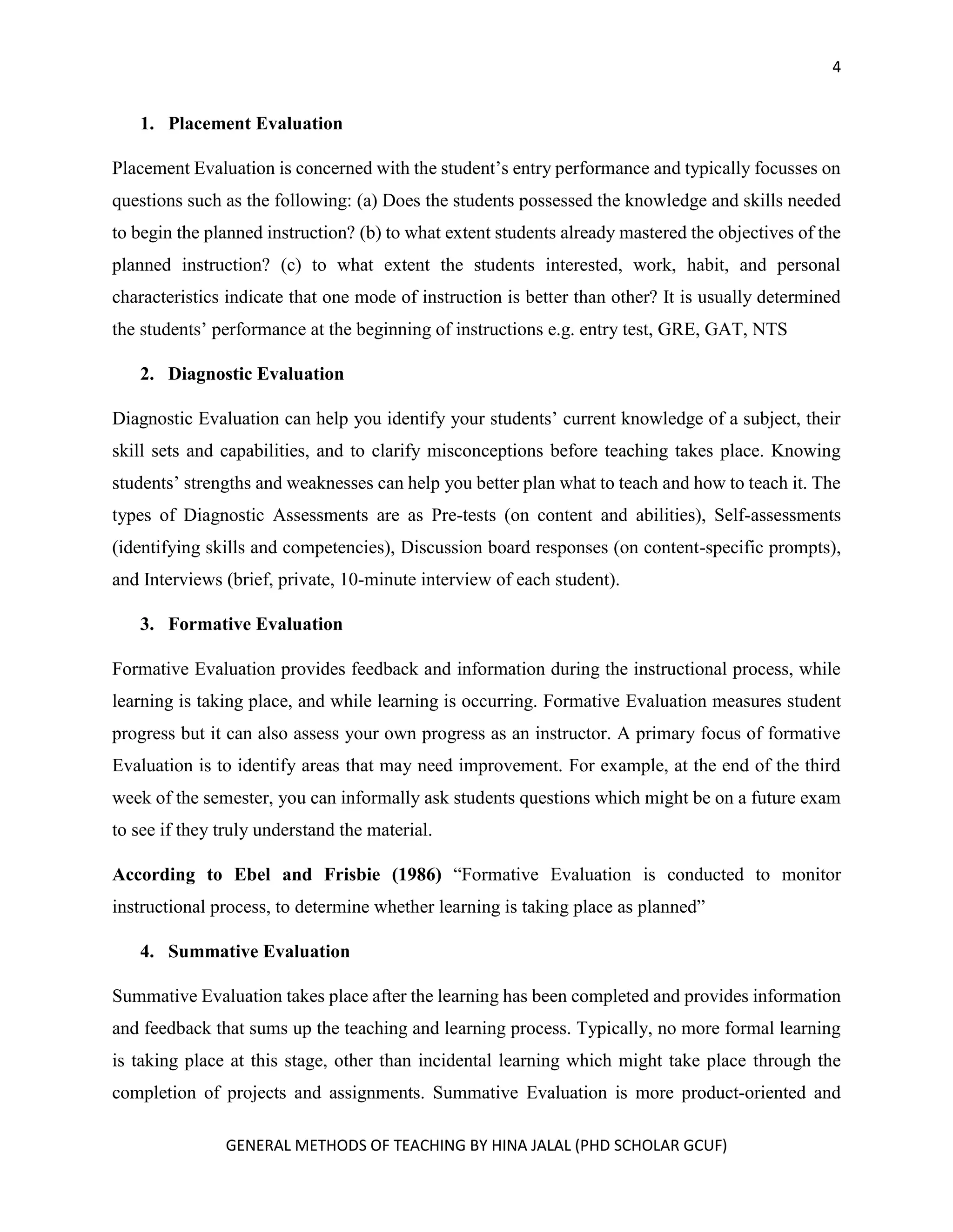 METHODS OF EVALUATION IN EDUCATION PDF visual data 6