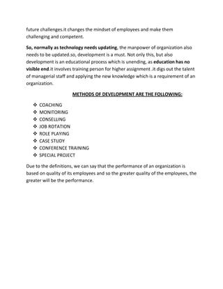 HUMAN RESOURCE MANAGEMENT DEVELOPMENT | PDF