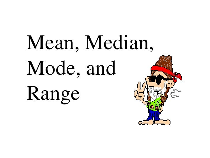 Mean Median And Mode
