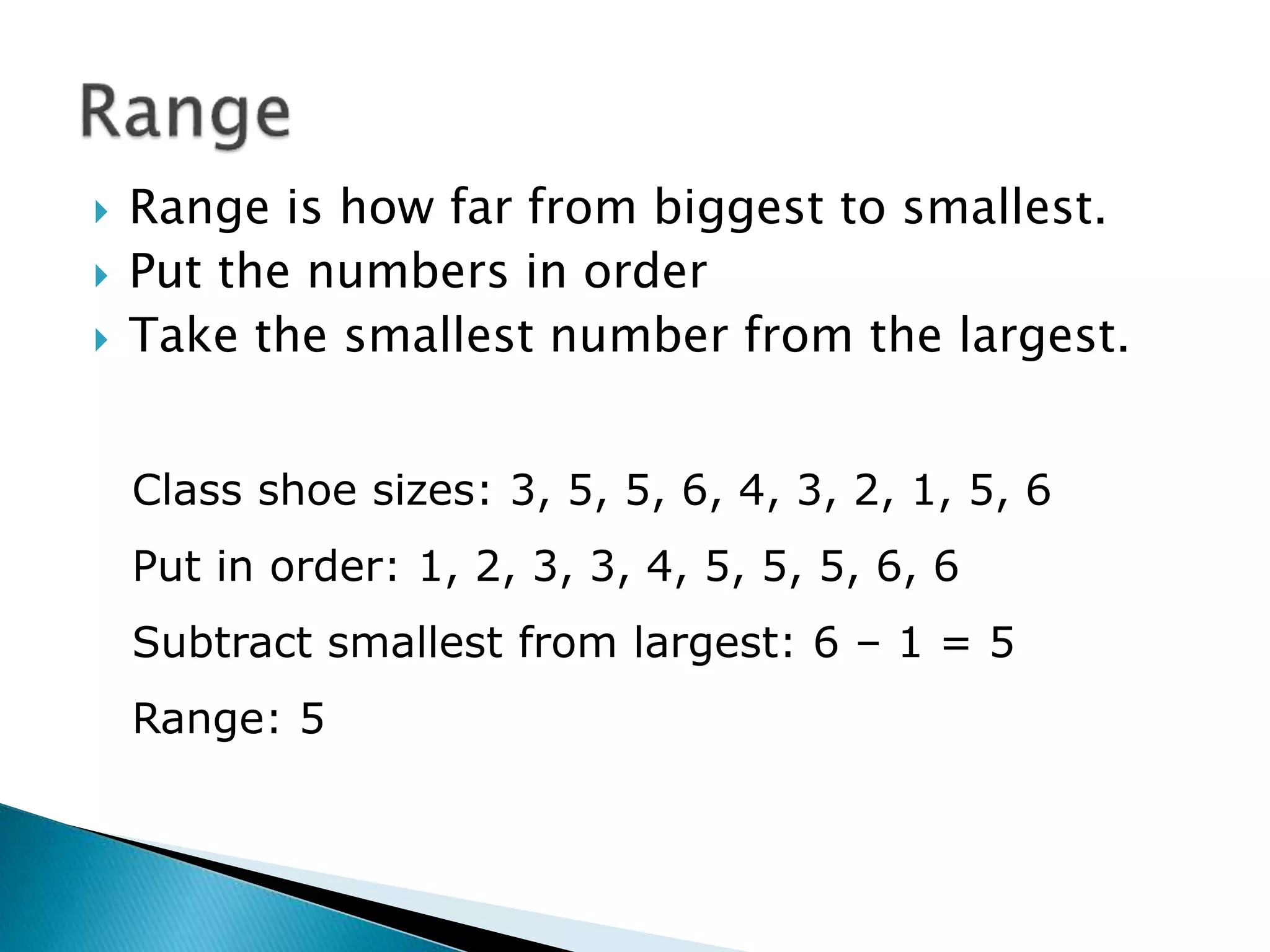 Mean median mode_range