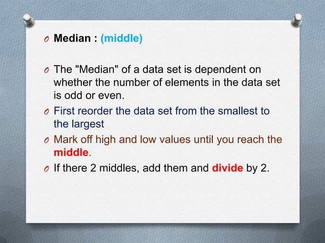 Mean, median, mode, & range ppt | PPTX