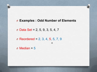 Mean Median Mode Range Examples