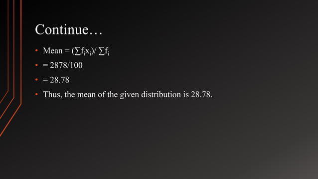 Descriptive Statistics: Mean, Median Mode and Standard Deviation. | PPTX