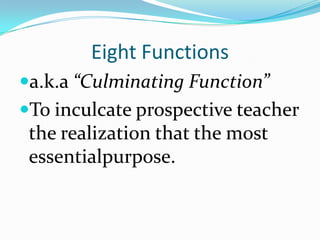 Functions of Educational Psychology | PPTX
