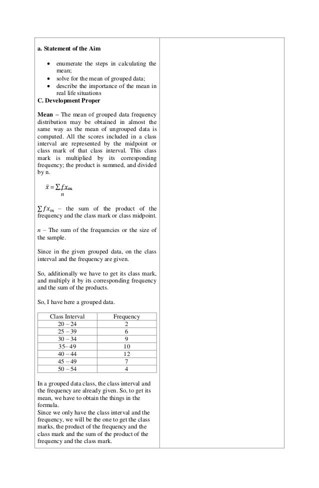 mean-of-grouped-data-lesson-plan-developmental-method