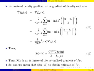 Meanshift Tracking Presentation