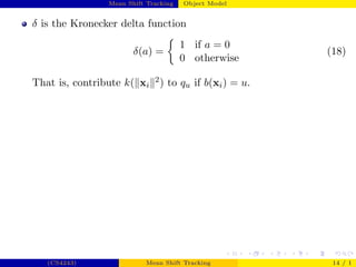 Meanshift Tracking Presentation