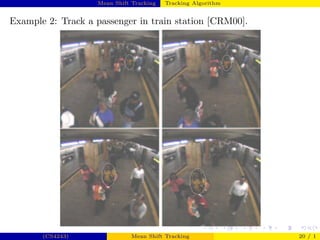 Meanshift Tracking Presentation