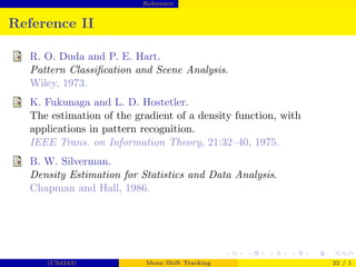 Meanshift Tracking Presentation