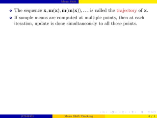 Meanshift Tracking Presentation