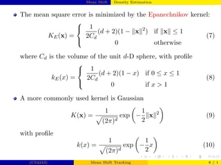 Meanshift Tracking Presentation