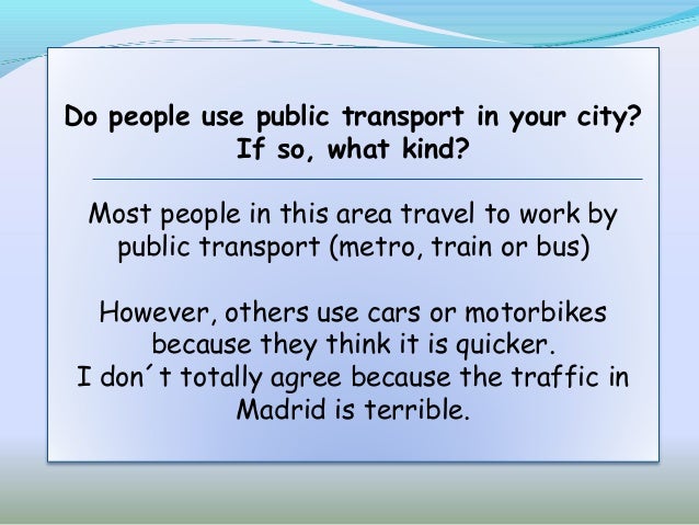 Public transport infrastructure essay