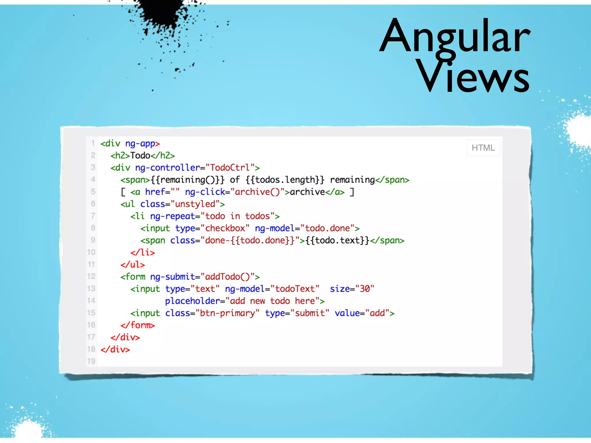 Angular
Views
 