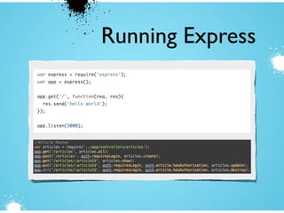 Running Express