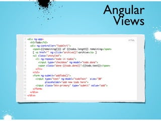 Angular
Views