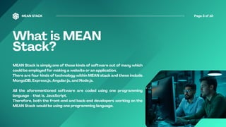 Introduction to MEAN Stack Development guide | PDF
