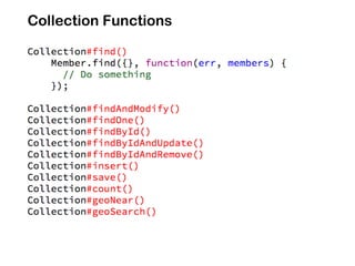 Collection Functions
 